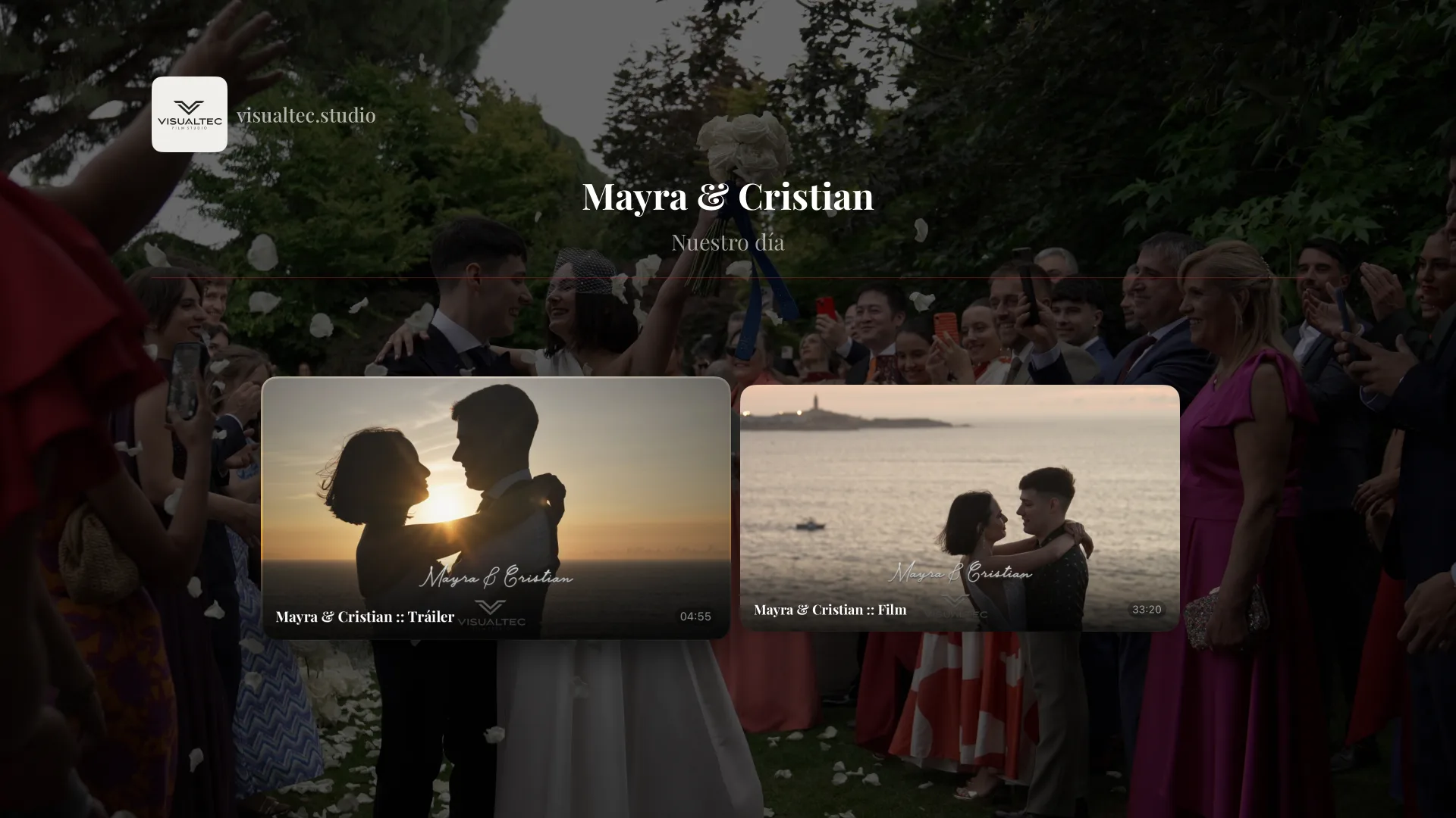 Wedding portfolio with trailer and film on Apple TV